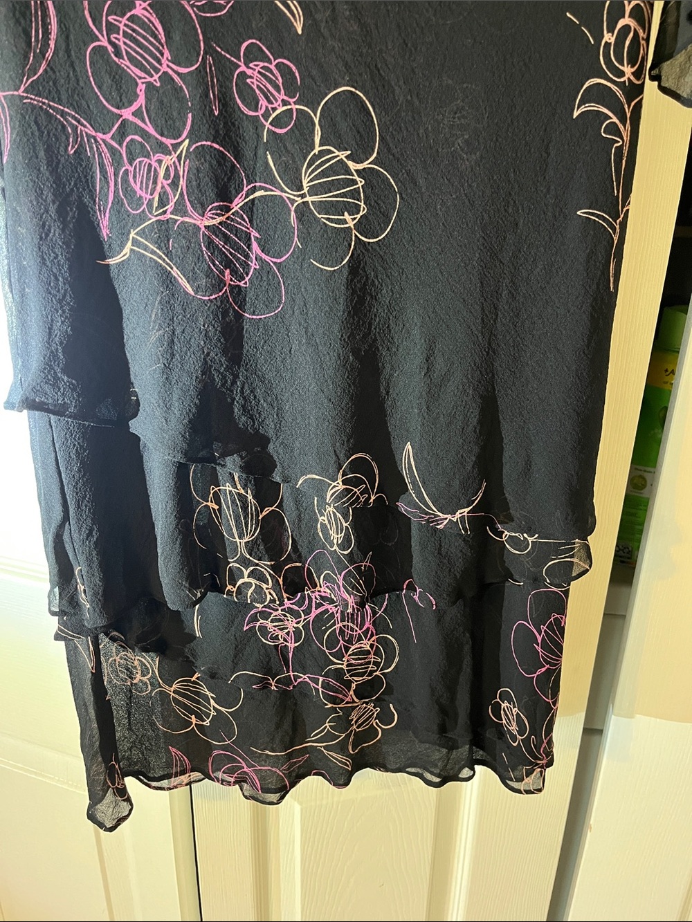 Jones New York Black Dress Layered Sheer - Picture 4 of 7
